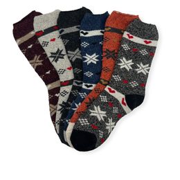 Dámské vlněné ponožky Alpaca WZ13 - 3 páry (mix barev)