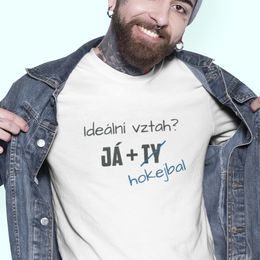 Dámské / Pánské tričko Ideální vztah - hokejbal