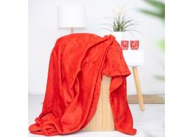 Mikroplyšová deka 150x200 cm - Červená