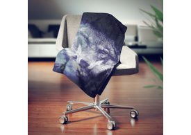 Fleecová deka 100x150 cm - Dark wolf