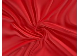 Saténové prostěradlo (140 x 200 cm) - Červená