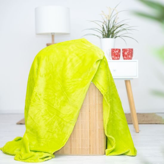 Mikroplyšová deka 150x200 cm - Světle zelená