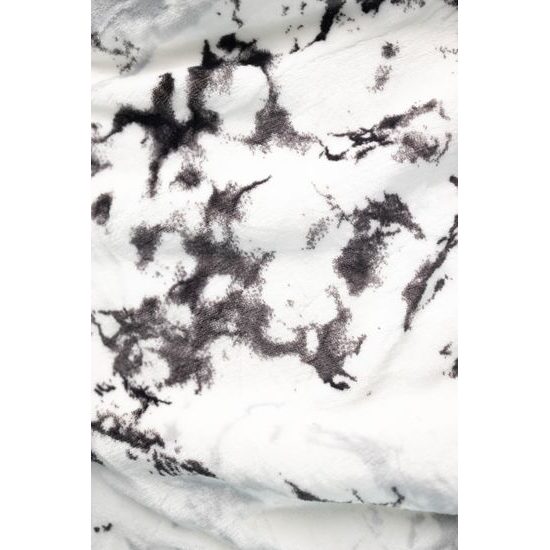 Mikroplyšová deka s beránkem 150x200 cm - Bílý mramor