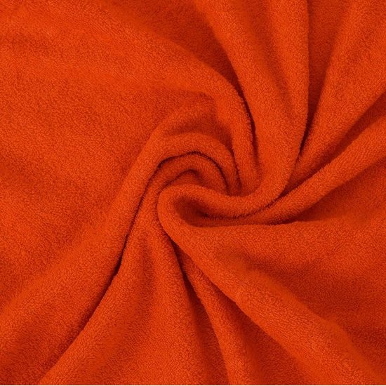 Froté prostěradlo (220 x 200 cm) - Oranžová