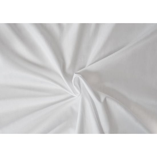 Saténové prostěradlo (90 x 200 cm) - Bílá