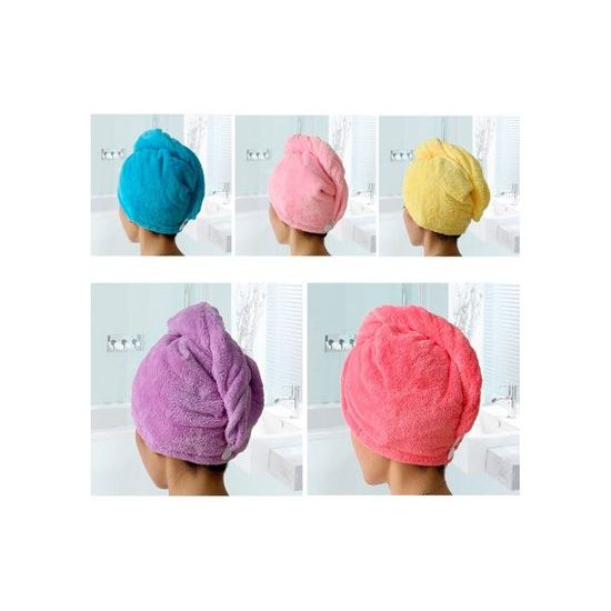 Rychleschnoucí turban na vlasy - fialový