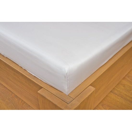 Saténové prostěradlo (180 x 200 cm) - Bílá