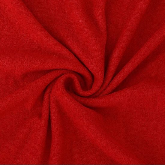 Froté prostěradlo (90 x 200 cm) - Červená