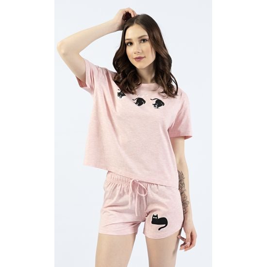 Dámské pyžamo šortky Kočky