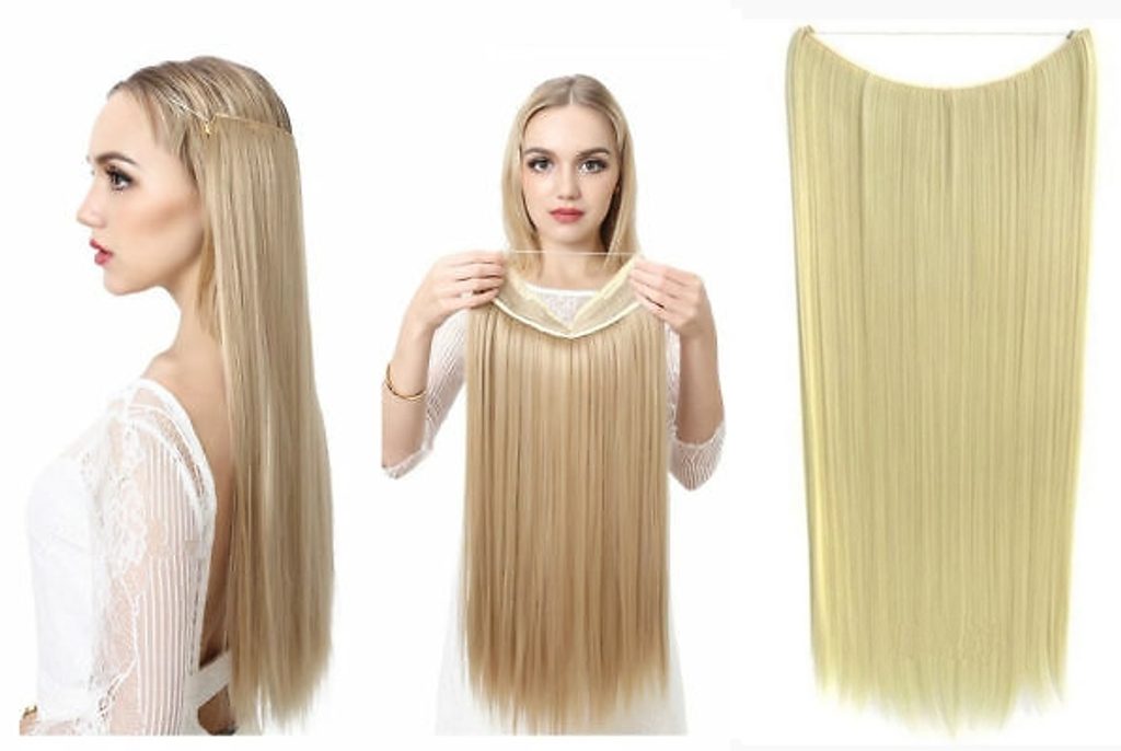 FLIP IN vlasy - 100% Lidské vlasy k prodloužení REMY, přírodní Blond
