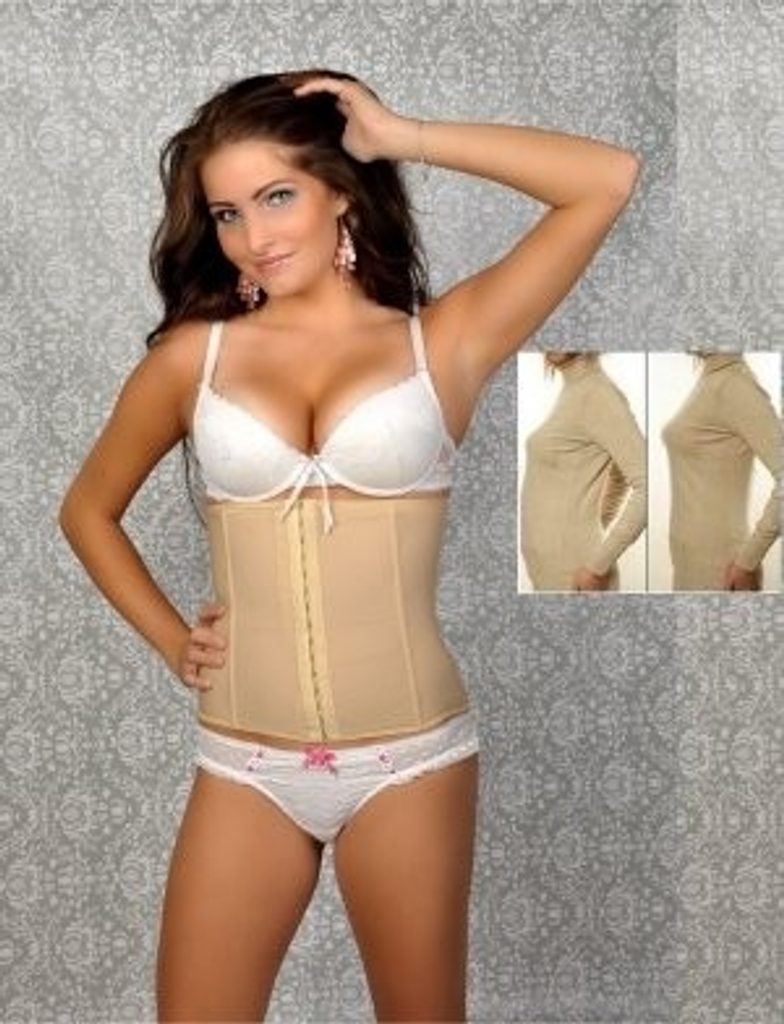 Stahovací pás WL8433 - zeštíhlení o 6-10cm - Beige  XXL/XXXL