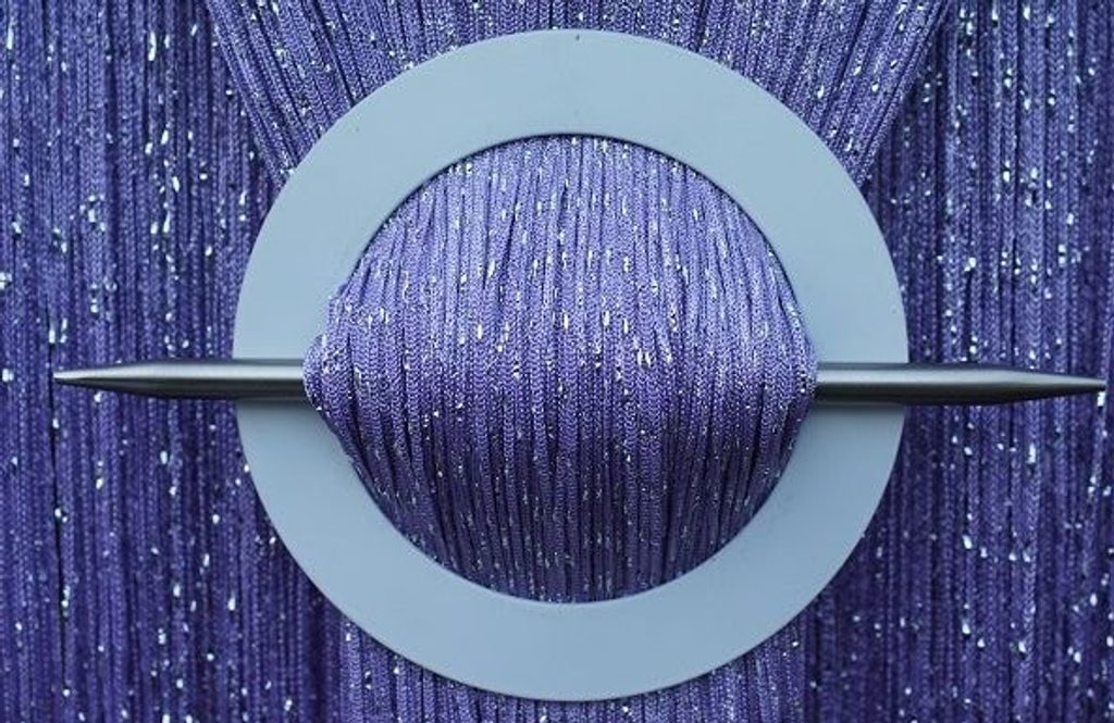 Provázková záclona Luxury - světle fialová - 250cm  100cm