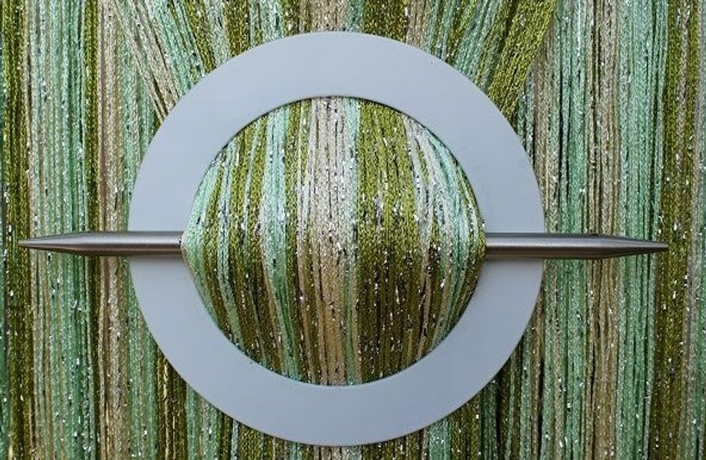 Provázková záclona Luxury - olivová, zelená, ecru - 250cm  100cm