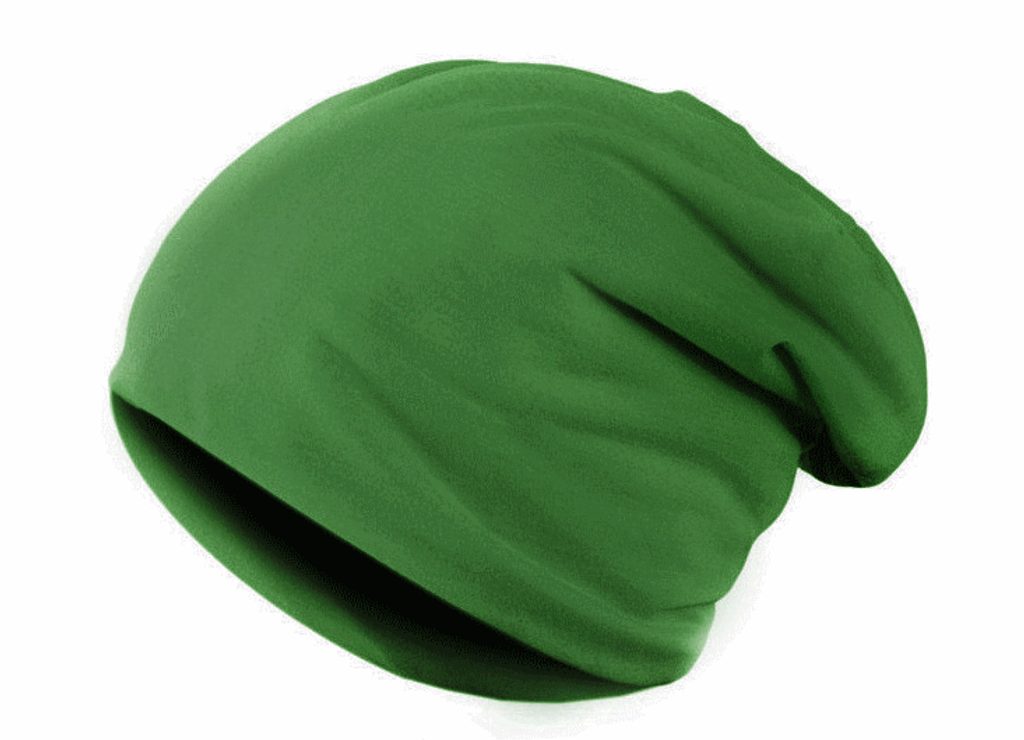 bavlněná čepice BEANIE GREEN