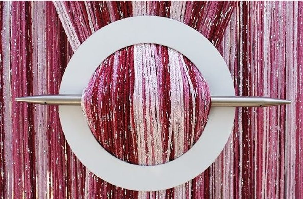 Provázková záclona Luxury - růžová mix - 250cm  100cm