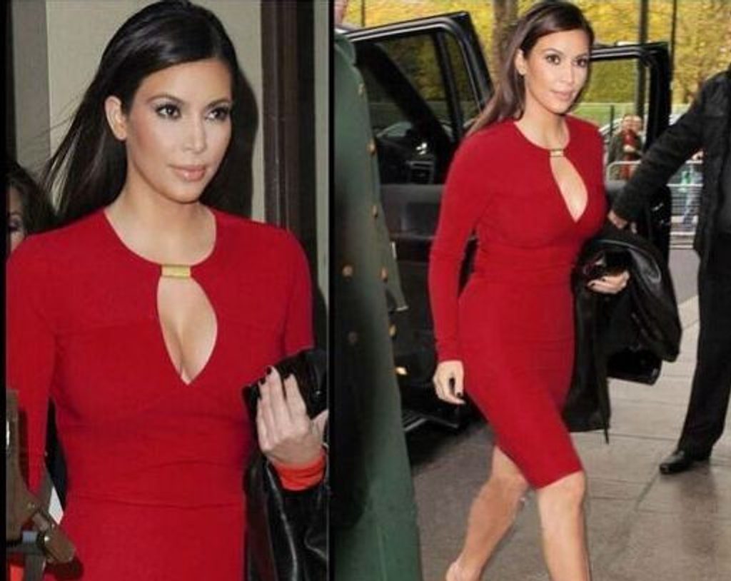 Luxusní dámské šaty ve stylu Kim Kardashian - L/XL
