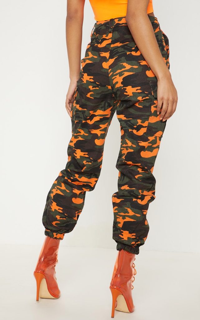 Street Style ARMY tepláky - orange - M/L