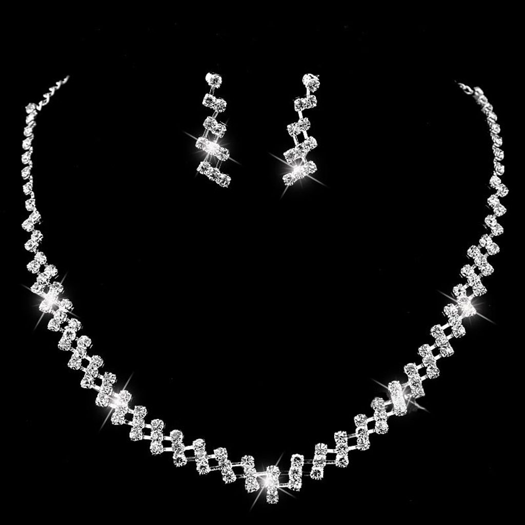 Luxusní sada náhrdelníku a náušnic - design 4