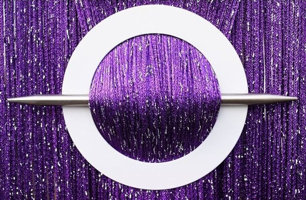 Provázková záclona Luxury - tmavě fialová - 250cm  100cm