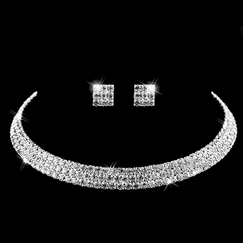 Luxusní sada náhrdelníku a náušnic - design 2