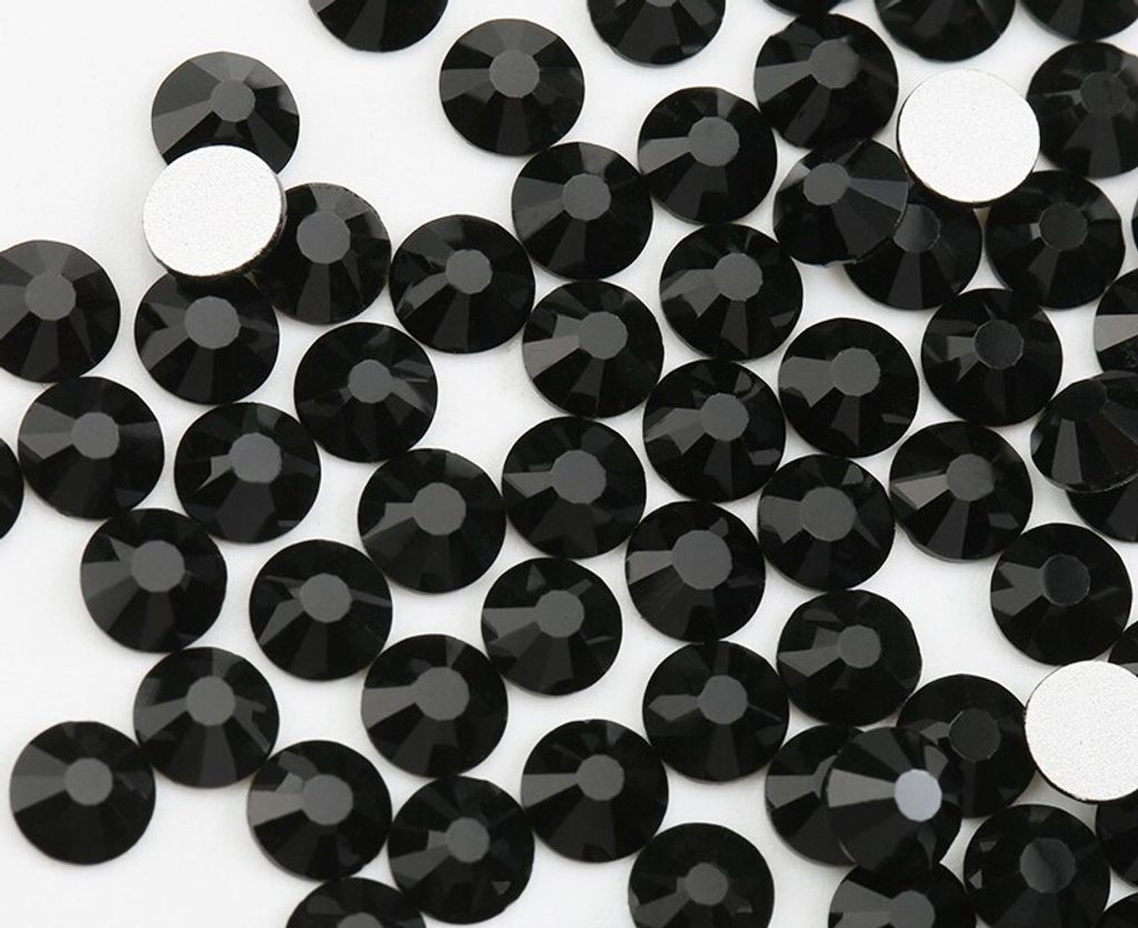 Kamínky na řasy Swarovski elements Black - 25, 50ks - 25ks