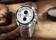 Pánské stylové hodinky MEGIR Classic Chrono ML2015G  - brown