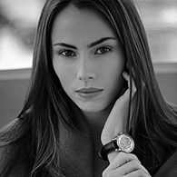 Oslnivé hodinky Geneva Pearl Swarovski stříbrné - black