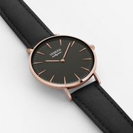 Elegantní UNISEX hodinky VENEZIA pro každý den - kombi black & gold