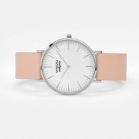 Elegantní UNISEX hodinky VENEZIA pro každý den - kombi silver & pink