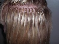 MICRO RING  100% Indické vlasy k prodloužení REMY, tmavě hnědá 46,55cm