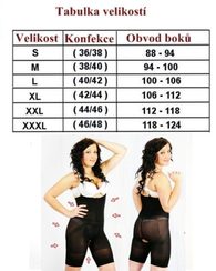 Anticelulitidní stahovací trikot WL4915 s ramínky a hygienickým otvorem