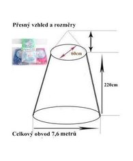 Moskytiéra proti hmyzu - nad postel- modrá