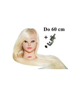 Česací hlava Locika k prodlužování vlasů, střihy, účesy + stojan ZDARMA! Až 60 cm!