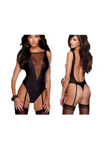 sexy body se síťkou a podvazky