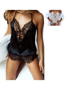 Luxusní overal - košilka a krajkové kraťásky Esterie