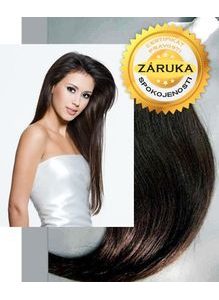100% Středoevropské vlasy VIRGIN - tmavě hnědá 20 - 70cm