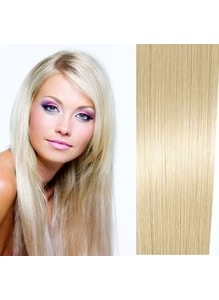 KERATIN- 100% Indické vlasy REMY, platinová Blond 46,55cm