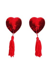 Ozdoby na bradavky - srdce s třásněmi