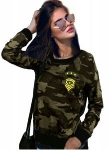 Luxusní army mikina s nášivkou