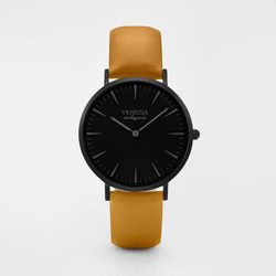 Elegantní UNISEX hodinky  VENEZIA pro každý den - mustard