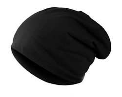 bavlněná čepice BEANIE BLACK