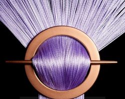 Provázková záclona Exkluzive- lila fialová