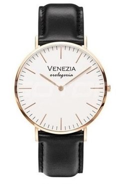 Luxusní elegantní hodinky VENEZIA v extra-jemném provedení! UNISEX - gold/black