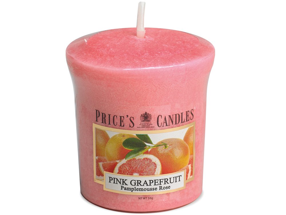 Levně Price´s FRAGRANCE votivní svíčka Růžový grapefruit - hoření 15h
