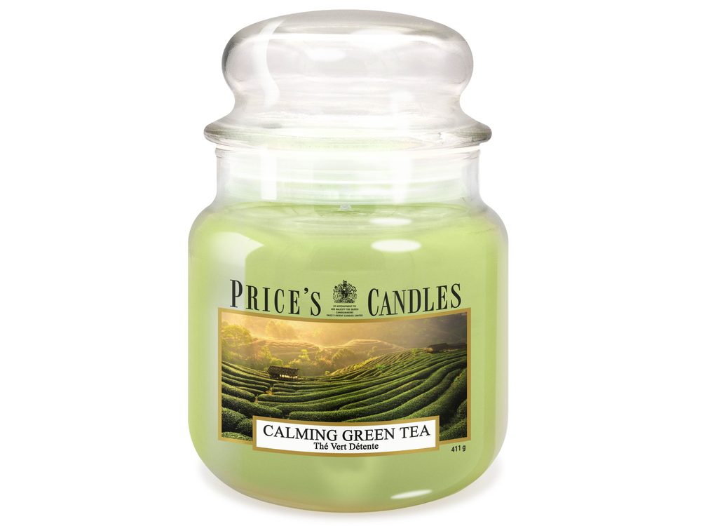 Levně PRICE´S MIDI svíčka ve skle Calming Green Tea - hoření 90h