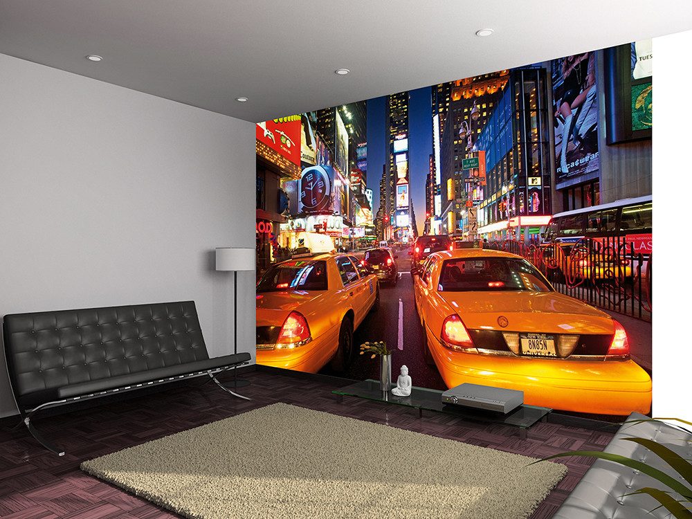 Levně 1Wall fototapeta New York Times square s taxíky 360x253 cm