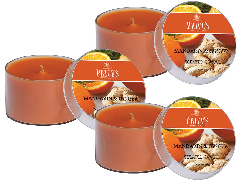 Price´s FRAGRANCE vonné svíčky Mandarinka & Zázvor 3ks - hoření 25h
