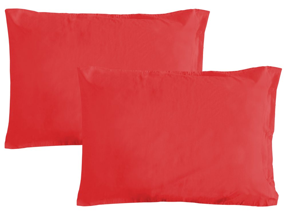Levně Gipetex Natural Dream Povlak na polštář italské výroby 100% bavlna - 2 ks červená - 2 ks 50x70 cm