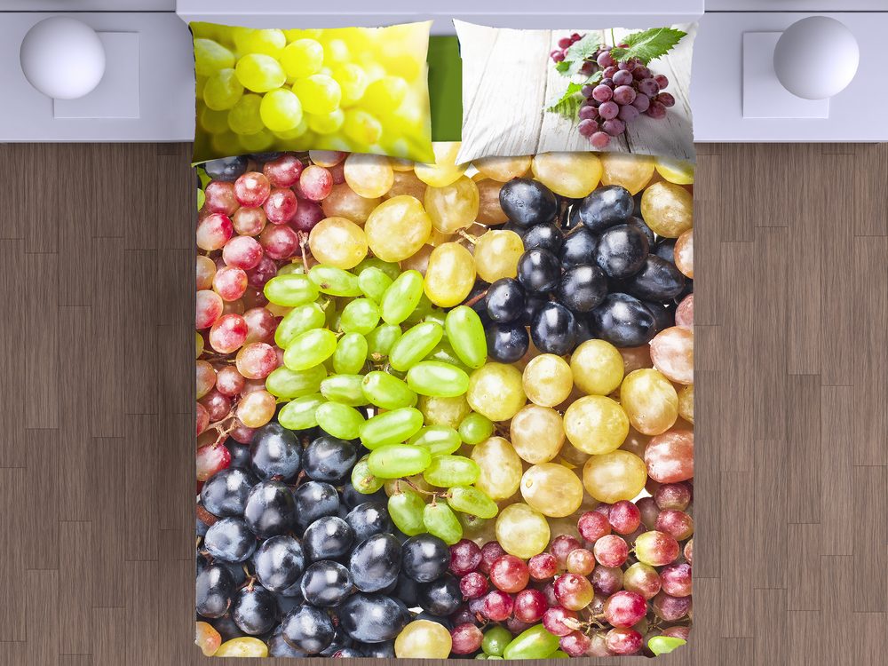 Gipetex Natural Dream 3D italské povlečení 100% bavlna Grapes - 140x200 / 70x90 cm