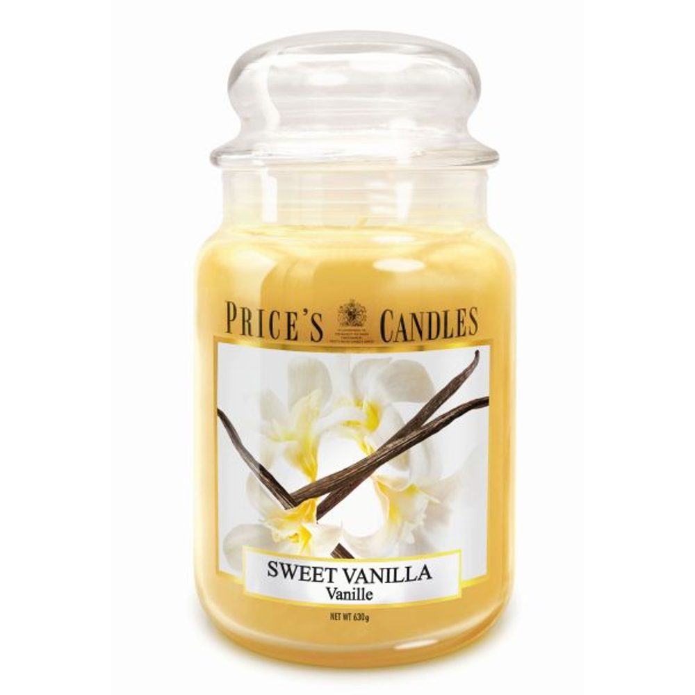 Levně PRICE´S MAXI svíčka ve skle Sladká vanilka - hoření 150h